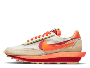 x sacai x Clot LDWaffle Kiss of Death Net Orange Blaze (2021)