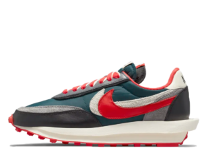 x sacai x UNDERCOVER LDWaffle Midnight Spruce University Red (2021)