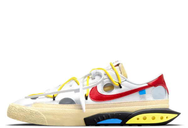 x Off-White Blazer Low White and University Red (2022)