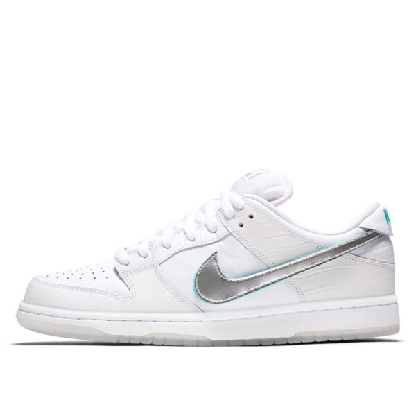 SB x Diamond Supply Co. Dunk Low 'White Diamond' (2018)