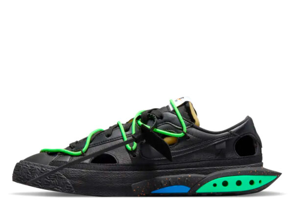 x Off-White Blazer Low Black and Electro Green (2022)