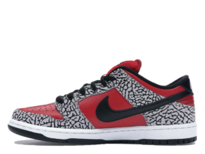 SB x Supreme Dunk Low Premium 'Fire Red Cement' (2012)