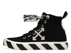 Vulcanised Mid Top Black White