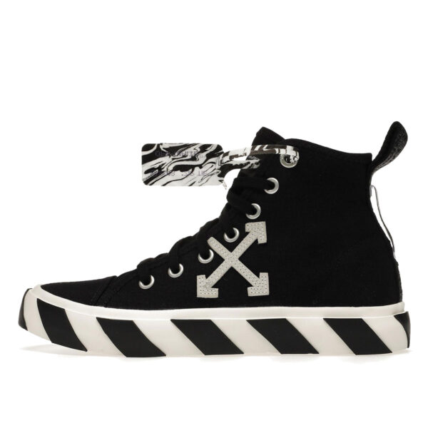 Vulcanised Mid Top Black White