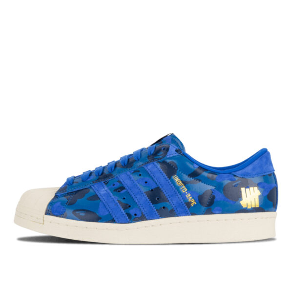 Superstar 80s Undefeated UNDFTD Bape Blue Camo