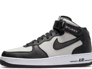 x Stussy Air Force 1 Mid Black White (2022)