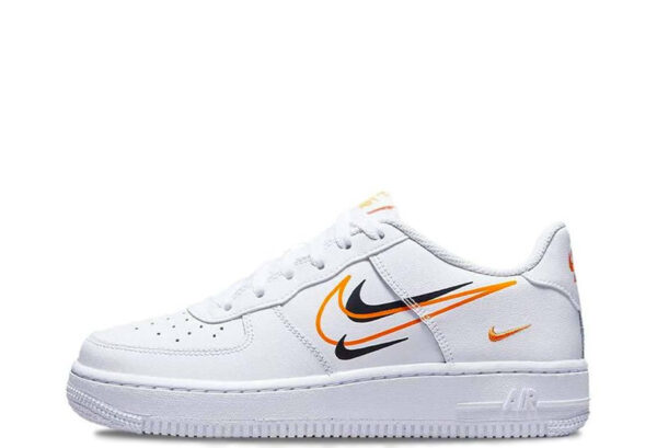 Air Force 1 Low GS Multi Swoosh White Orange (2022)