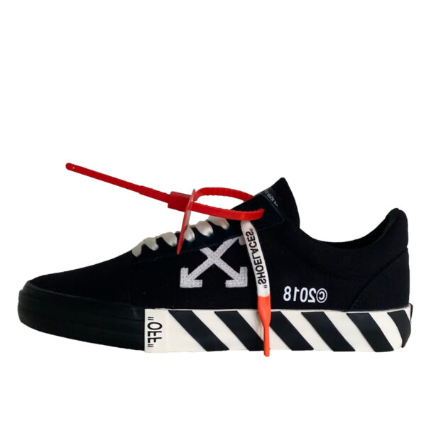 Vulc Low Top Sneakers Black (Updated Stripes) (2018)
