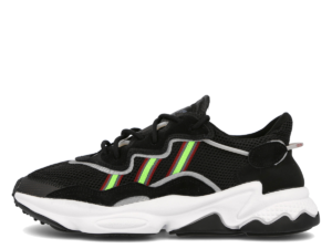 Ozweego Core Black Solar Green