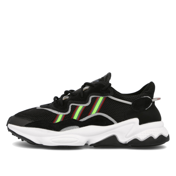 Ozweego Core Black Solar Green
