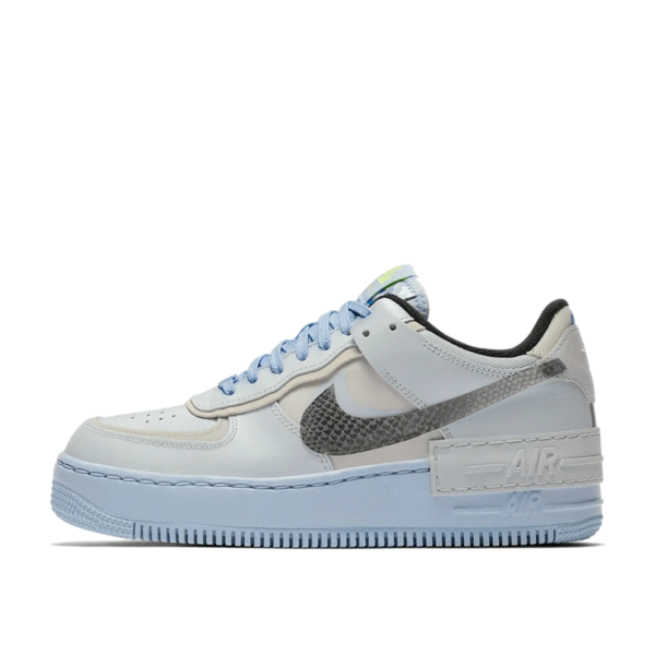 WMNS Air Force 1 Shadow Pure Platinum Snakeskin Blue (2020)