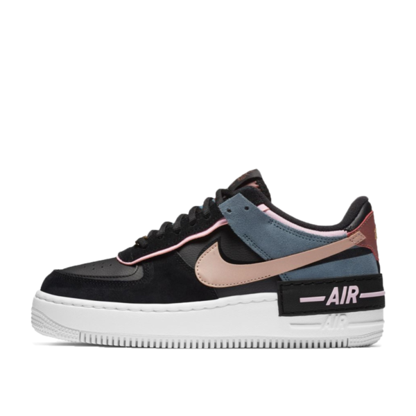 WMNS Air Force 1 Shadow Black Light Arctic Pink Claystone Red (2020)