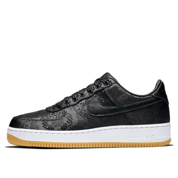 x CLOT x Fragment Air Force AF 1 Black Silk (2019)