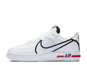 Air Force 1 React White Black Red (2020)