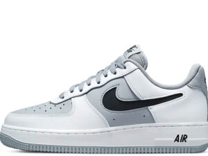 Air Force 1 Low Cut Out Swoosh Wolf Grey	(2022)