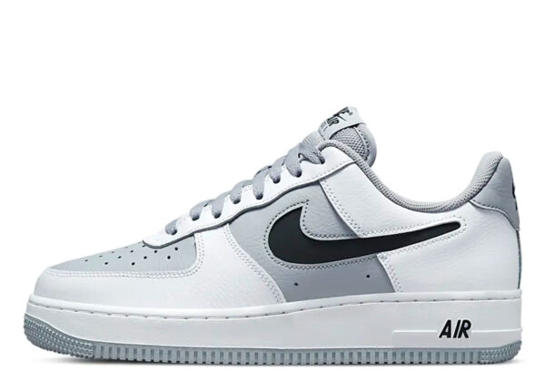 Air Force 1 Low Cut Out Swoosh Wolf Grey	(2022)