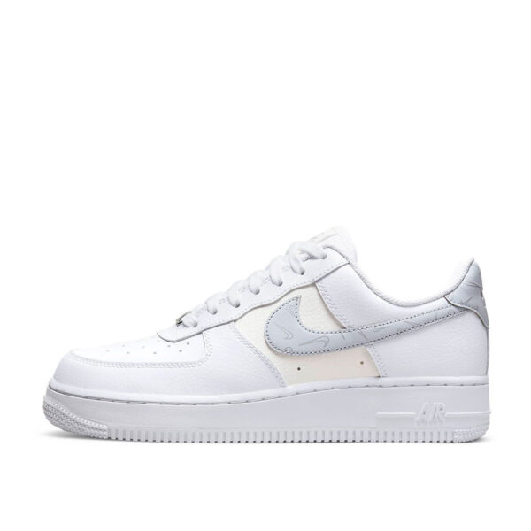 WMNS Air Force 1 '07 Mini Swooshes White Sail Metallic Silver Pure Platinum (2022)