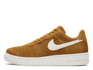 Air Force 1 Flyknit 2 Gold Suede