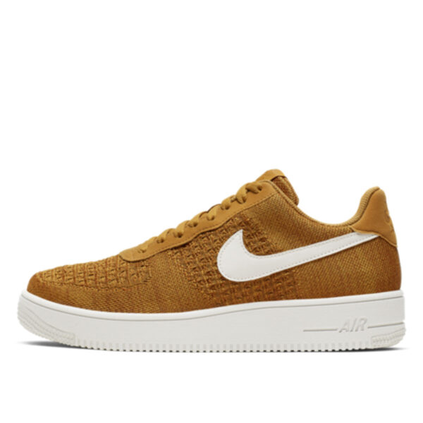 Air Force 1 Flyknit 2 Gold Suede