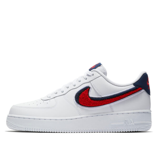 Air Force 1 Low 3D Chenille Swoosh White Red Blue