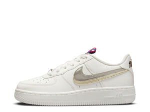 Air Force 1 LV8 Double Swoosh Silver Gold (GS) (2022)