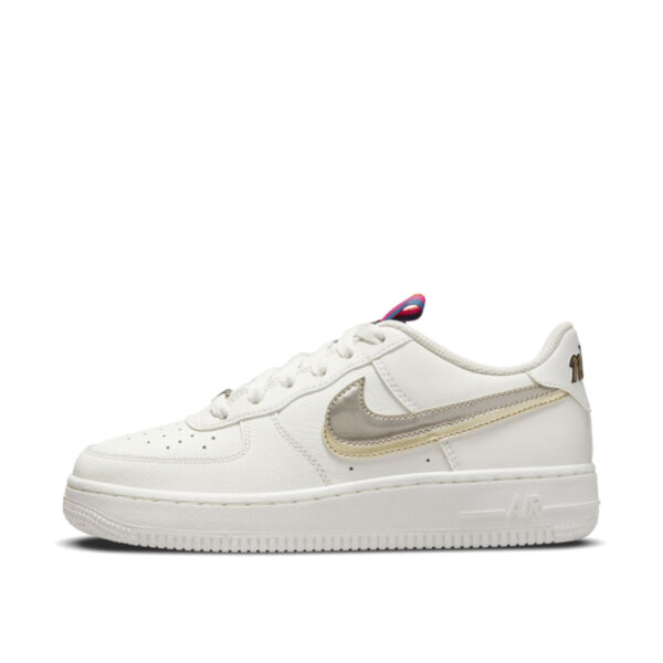 Air Force 1 LV8 Double Swoosh Silver Gold (GS) (2022)