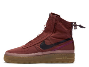WMNS Air Force 1 Shell Burgundy Ash (2020)