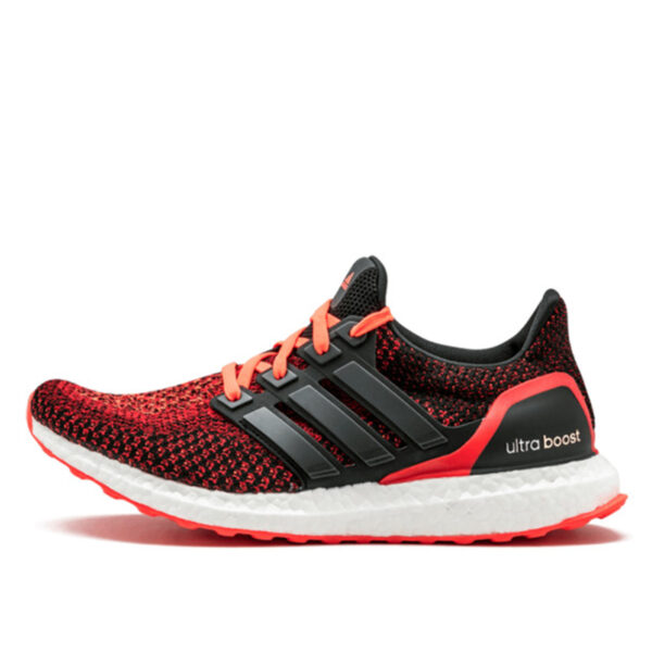 Ultra Boost 2.0 Core Black Solar Red Gradient