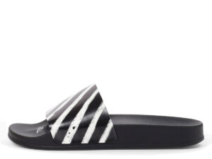 Spray Stripes Slides Black White (2019)