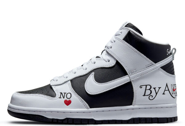 x Supreme SB Dunk High By Any Means White (2022)
