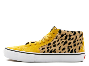 Sk8-Mid Supreme Velvet Leopard Gold