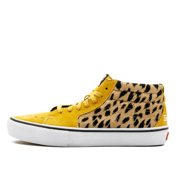 Sk8-Mid Supreme Velvet Leopard Gold