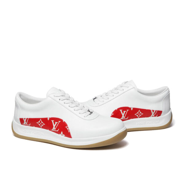 x Supreme Sport Monogram LV Sneaker White Red (FW17)