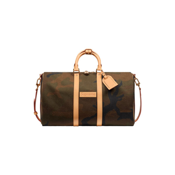x Supreme Keepall LV Bandouliere 45 Monogram Camo (FW17)