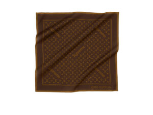 x Supreme Monogram LV Bandana Brown (FW17)