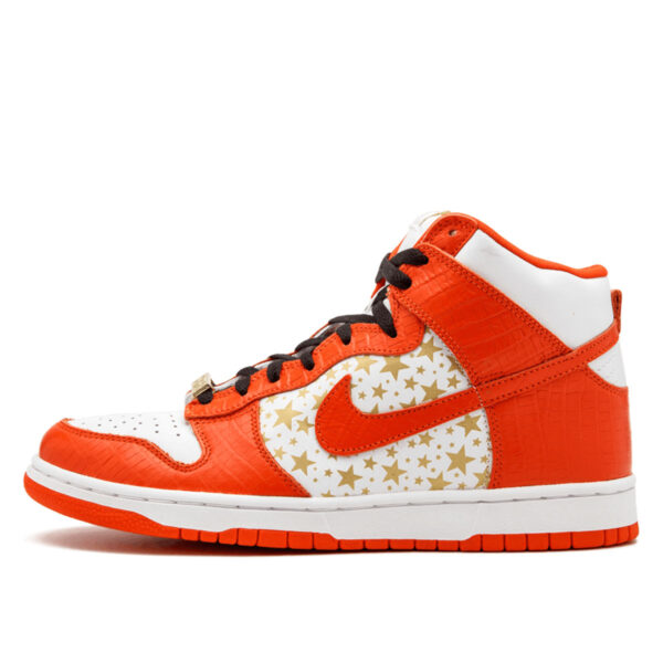 SB x Supreme Dunk High Pro 'Orange Stars' (2003)