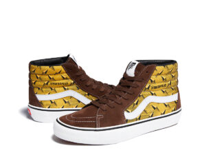 x Supreme Sk8-Hi Pro Diamond Plate Brown (SS19)