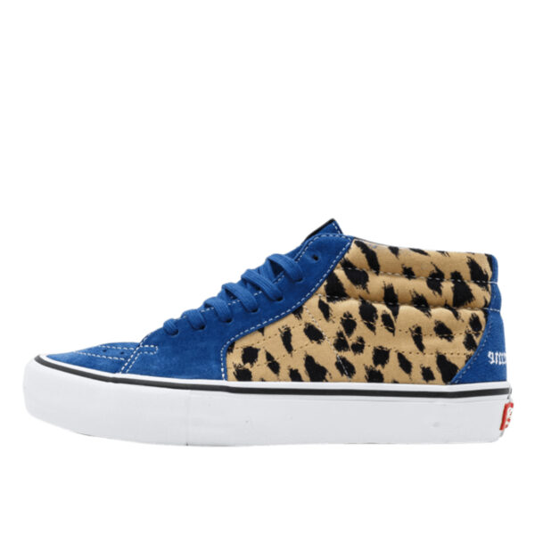 Sk8-Mid Supreme Velvet Leopard Royal