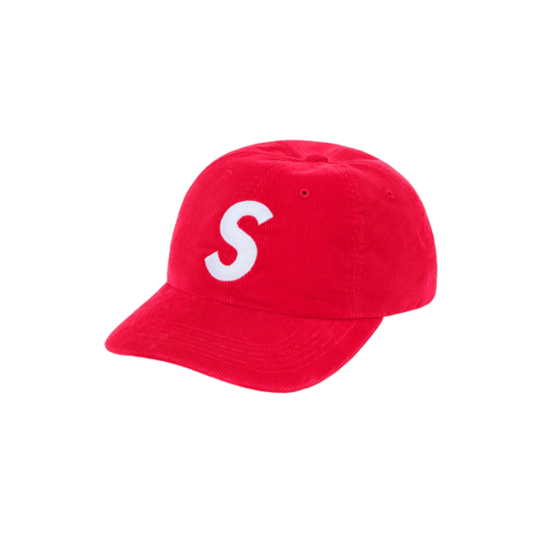 Fine Wale Corduroy S Logo 6-Panel Red (SS21)