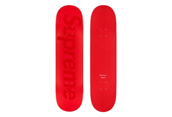 Tonal Box Logo Skateboard Red - 8.25" x 32" (SS23)