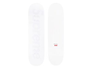 Tonal Box Logo Skateboard White - 8.125" x 32" (SS23)
