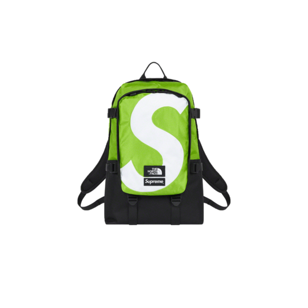 x The North Face S Logo Expedition Backpack Lime (FW20)