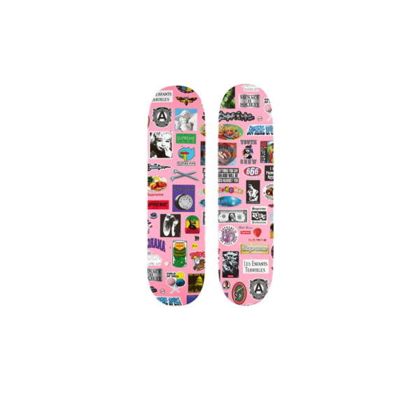 Stickers Skateboard Pink - 8.25" x 32.25" (SS21)