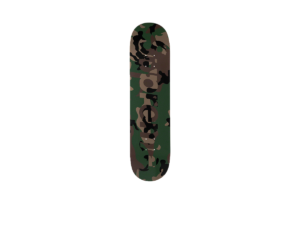 Camo Logo Skateboard Woodland Camo - 8.125" x 32" (FW20)