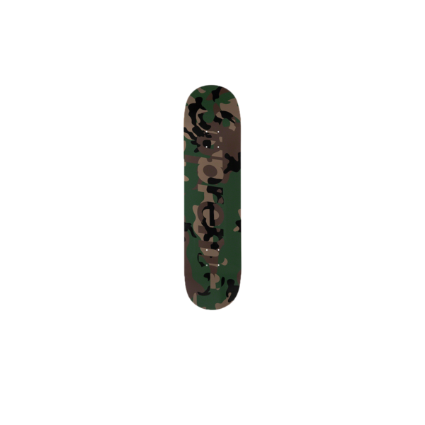 Camo Logo Skateboard Woodland Camo - 8.125" x 32" (FW20)