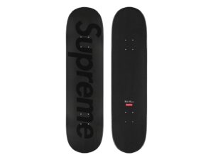 Tonal Box Logo Skateboard Black - 8" x 31.875" (SS23)