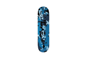 Camo Logo Skateboard Blue Camo - 8" x 32" (FW20)